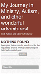Mobile Screenshot of matthewsblog.autism-visuals.com