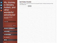Tablet Screenshot of matthewsblog.autism-visuals.com